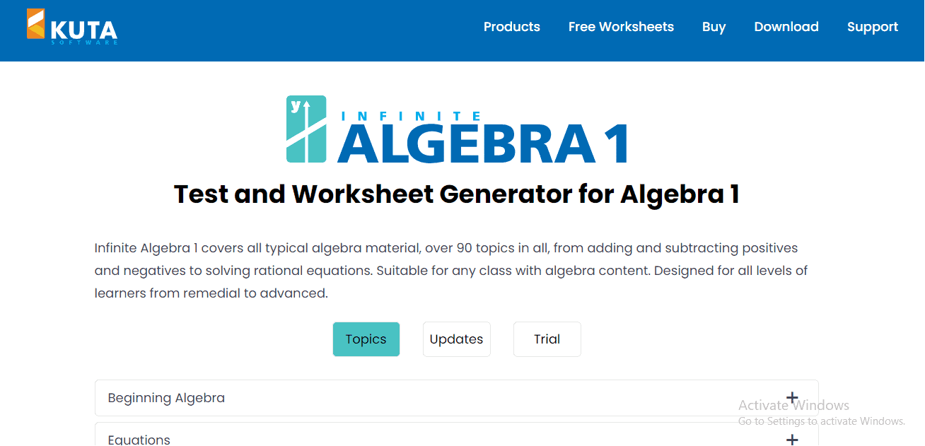 Kuta Algebra 1