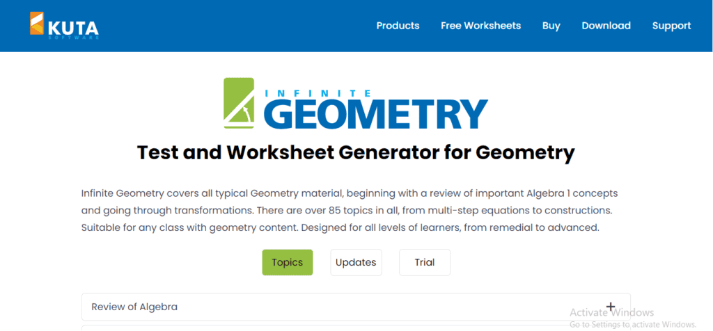 geometry kuta software